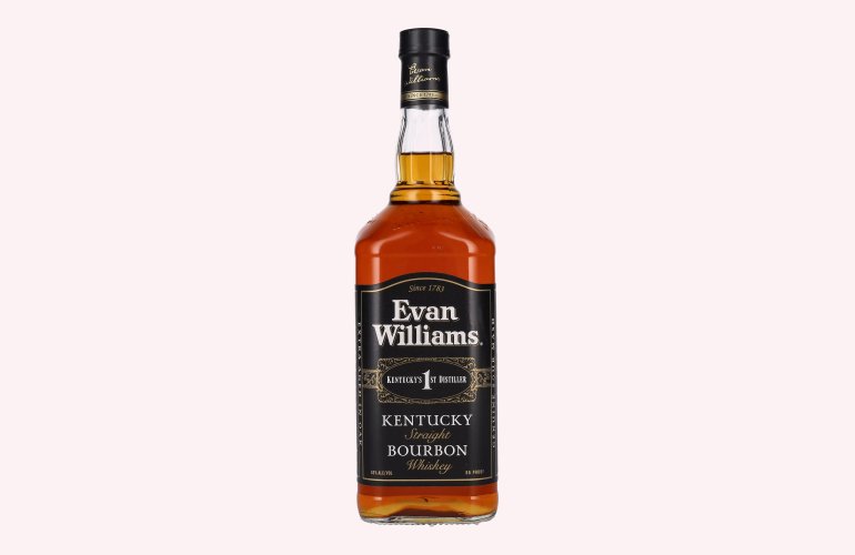 Evan Williams Kentucky Straight Bourbon Whiskey Black Label 43% Vol. 1l