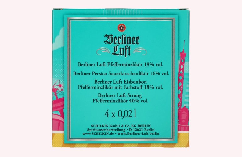 Berliner Luft Special Box 23% Vol. 4x0,02l in geschenkverpakking