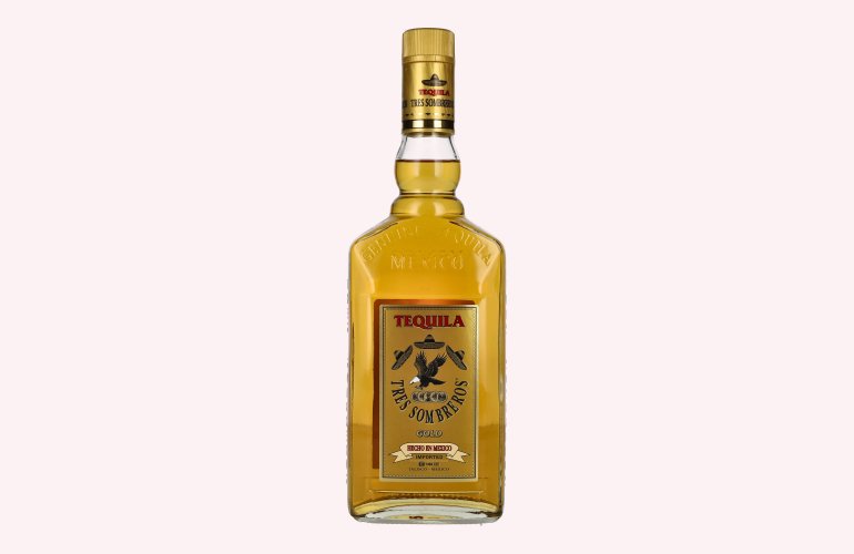 Tres Sombreros Tequila Gold 38% Vol. 0,7l