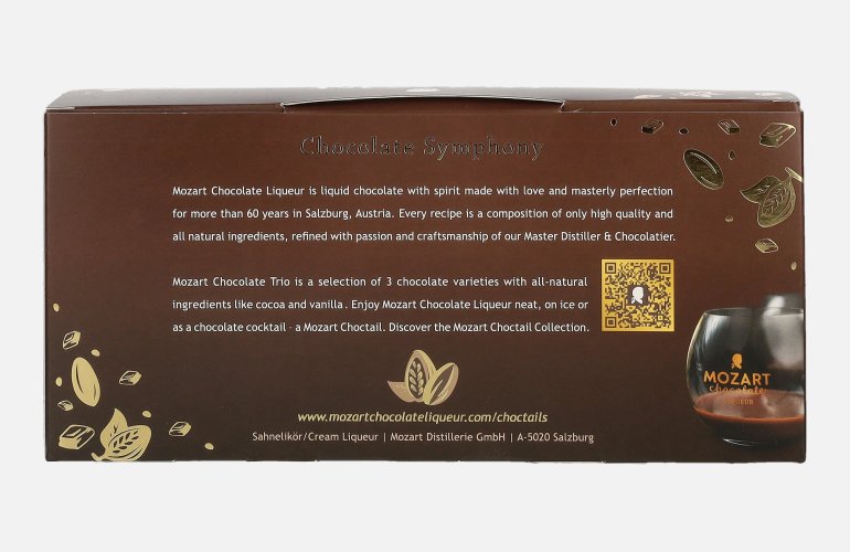 Mozart Chocolate Symphony Sahnelikör Trio Set 16,3% Vol. 3x0,05l