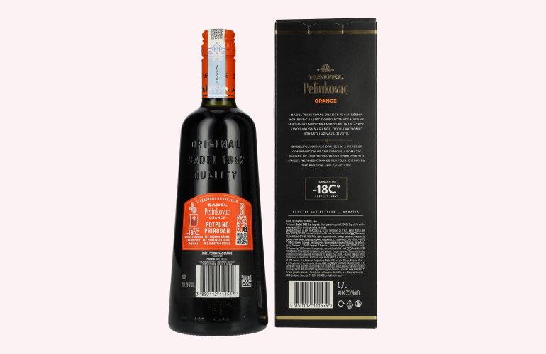 Badel Pelinkovac ORANGE 25% Vol. 0,7l en boîte cadeau