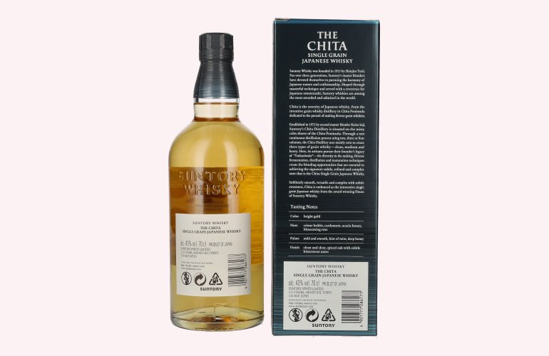 Suntory Whisky THE CHITA Single Grain Japanese Whisky 43% Vol. 0,7l in Geschenkbox