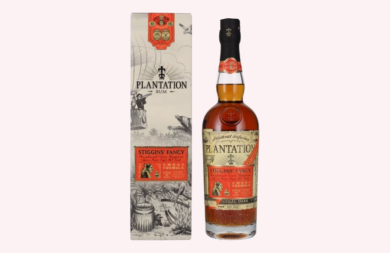 Plantation Stiggin's Fancy Smoky Formula Spirit Drink 40% Vol. 0,7l in Geschenkbox