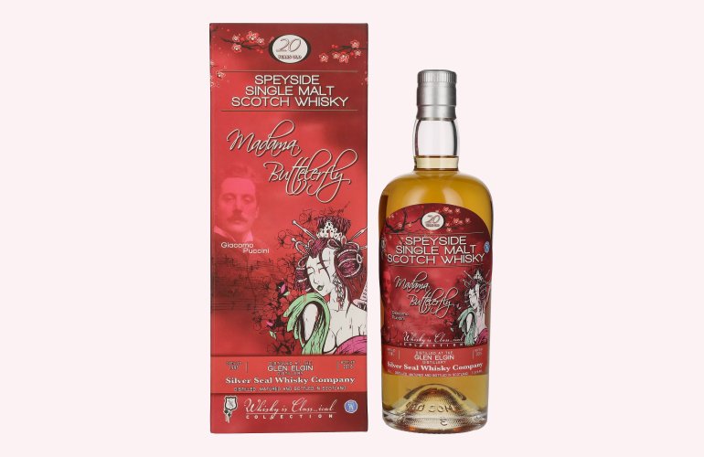 Silver Seal Glen Elgin MADAMA BUTTERFLY 20 Years Old 1995 51,9% Vol. 0,7l in Giftbox
