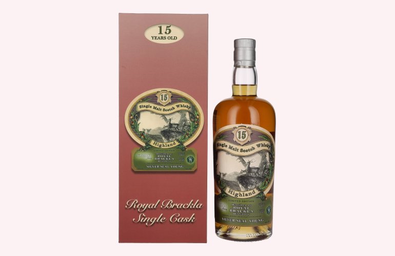 Silver Seal Royal Brackla 15 Years Old Single Cask Whisky 2007 59,3% Vol. 0,7l in Giftbox