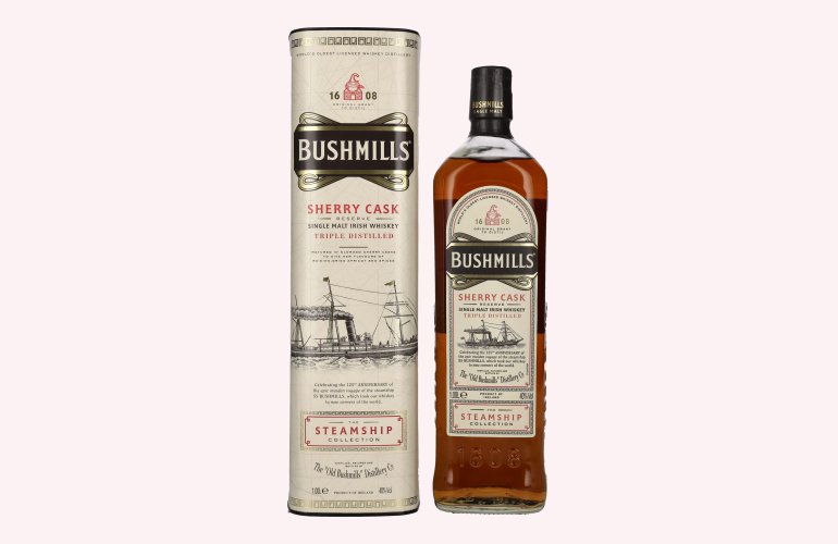 Bushmills SHERRY CASK Reserve The Steamship Collection 40% Vol. 1l in Geschenkbox