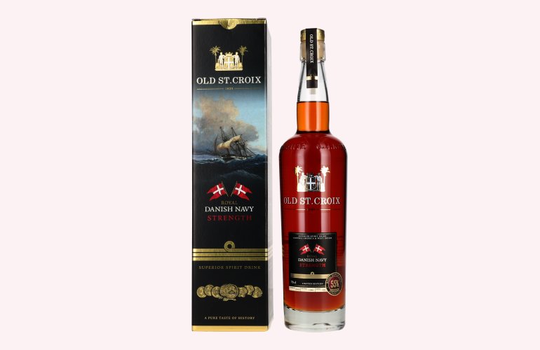 Old St. Croix Royal DANISH NAVY STRENGTH Superior Spirit Drink 55% Vol. 0,7l in geschenkverpakking