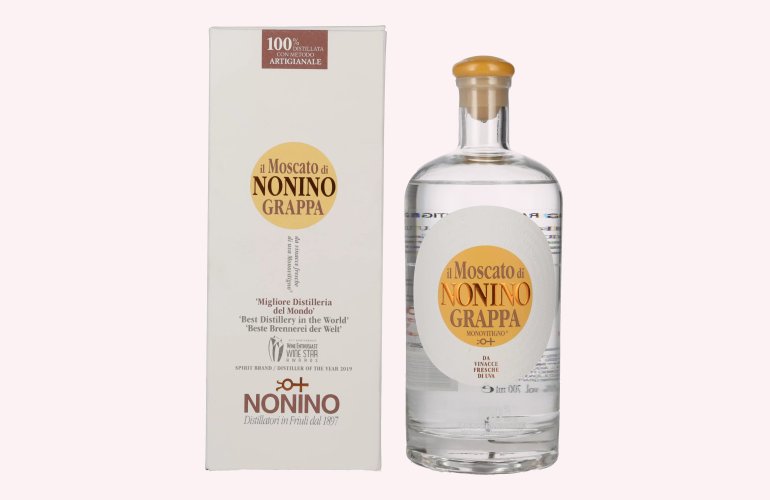 Nonino Grappa Monovitigno il Moscato 41% Vol. 0,7l in Giftbox