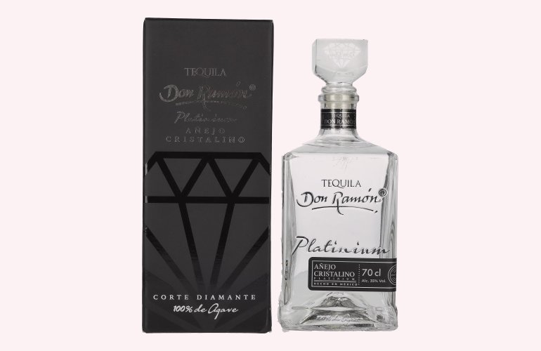 Don Ramón Platinum Añejo Cristalino 100% Agave 35% Vol. 0,7l in Giftbox