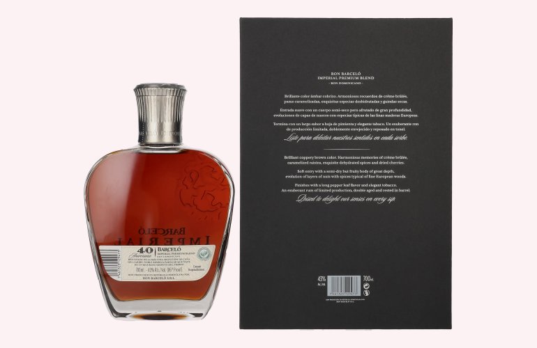 Barceló Imperial 40 Aniversario Ron Dominicano 43% Vol. 0,7l en boîte cadeau