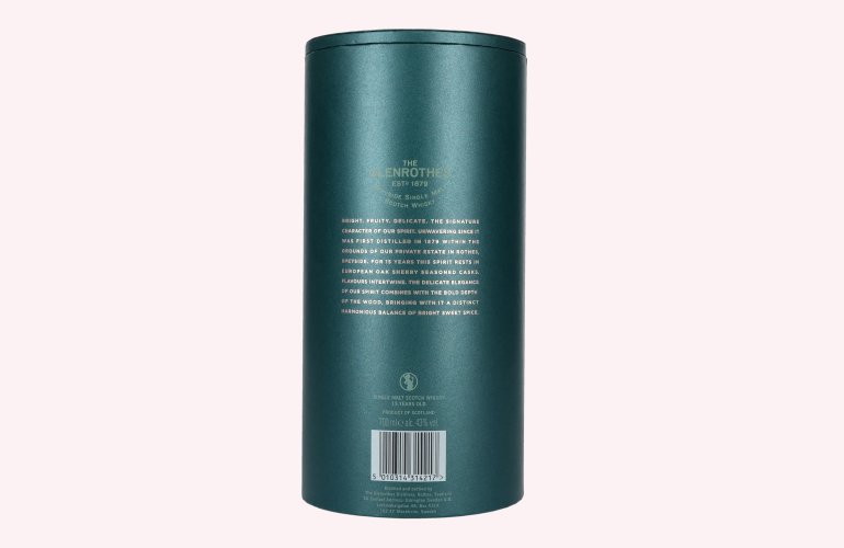 The Glenrothes The 15 Speyside Single Malt 43% Vol. 0,7l in Giftbox