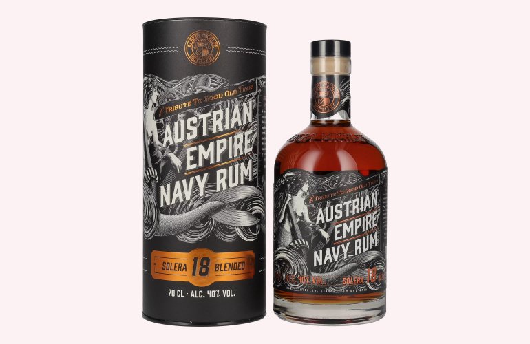 Austrian Empire Navy Rum 18 Solera Blended 40% Vol. 0,7l in Giftbox