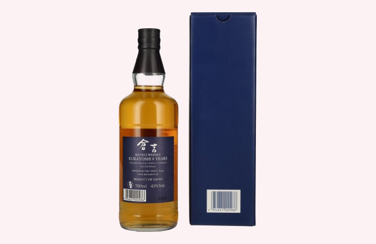 Matsui Whisky THE KURAYOSHI 8 Years Old Pure Malt Whisky 43% Vol. 0,7l in Giftbox