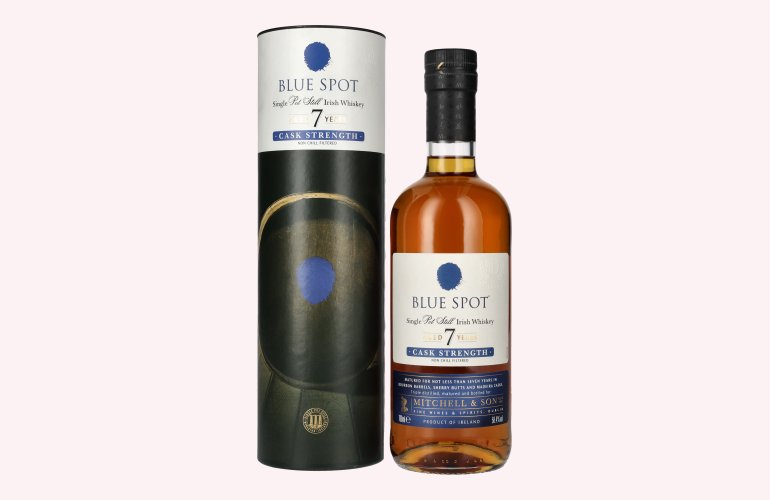 Blue Spot 7 Years Old Cask Strength Pot Still Irish Whiskey 58,4% Vol. 0,7l in Geschenkbox