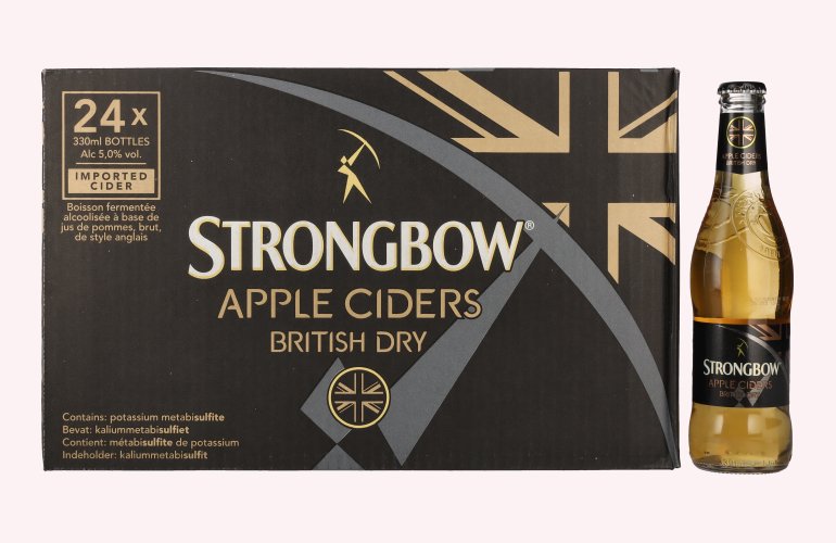 Strongbow Apple Ciders British Dry 5% Vol. 24x0,33l