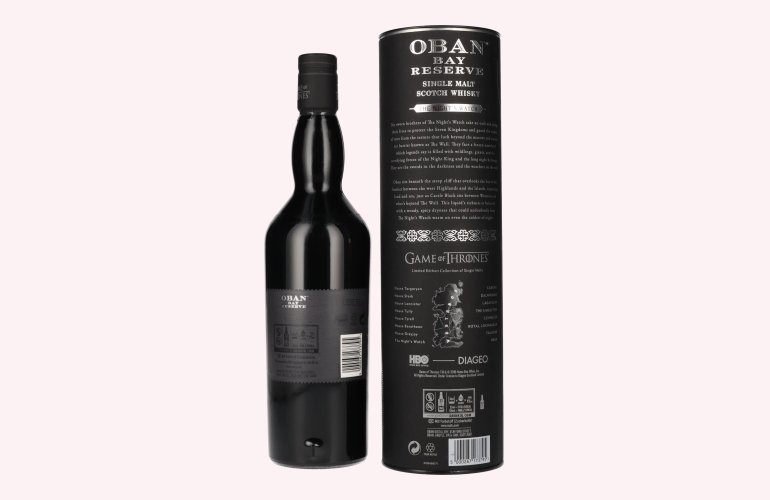 Oban Bay Reserve GAME OF THRONES The Night's Watch 43% Vol. 0,7l en boîte cadeau
