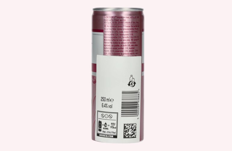 Gordon's Premium Pink Gin & Tonic 6,4% Vol. 0,25l Dose Pfand