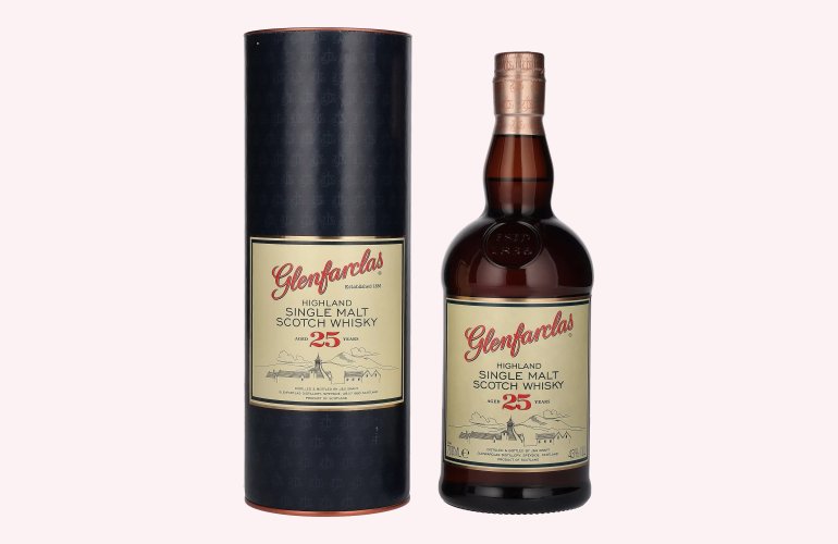 Glenfarclas 25 Years Old Highland Single Malt Scotch Whisky 43% Vol. 0,7l in Geschenkbox