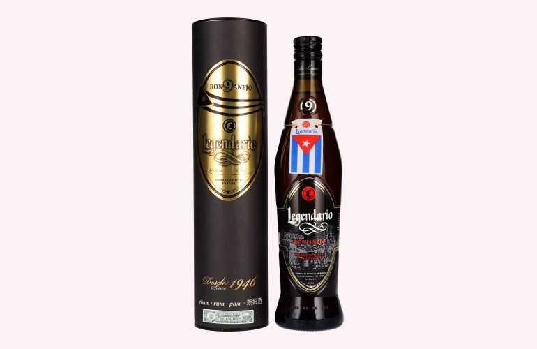 Legendario Ron 9 Añejo 40% Vol. 0,7l in Giftbox