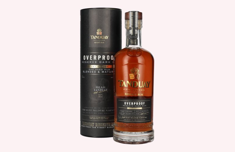 Tanduay Overproof Reserve Dark Rum 101 Proof 50,5% Vol. 0,7l in Geschenkbox
