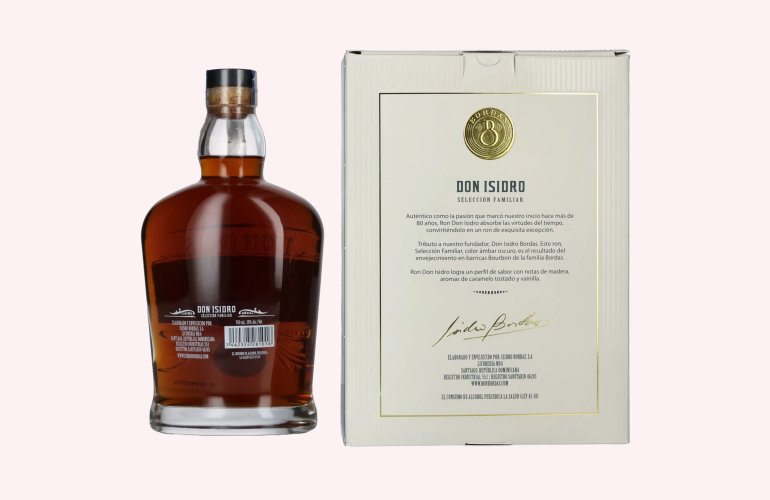 Don Isidro Selección Familiar Ron Dominicano 38% Vol. 0,7l in Giftbox
