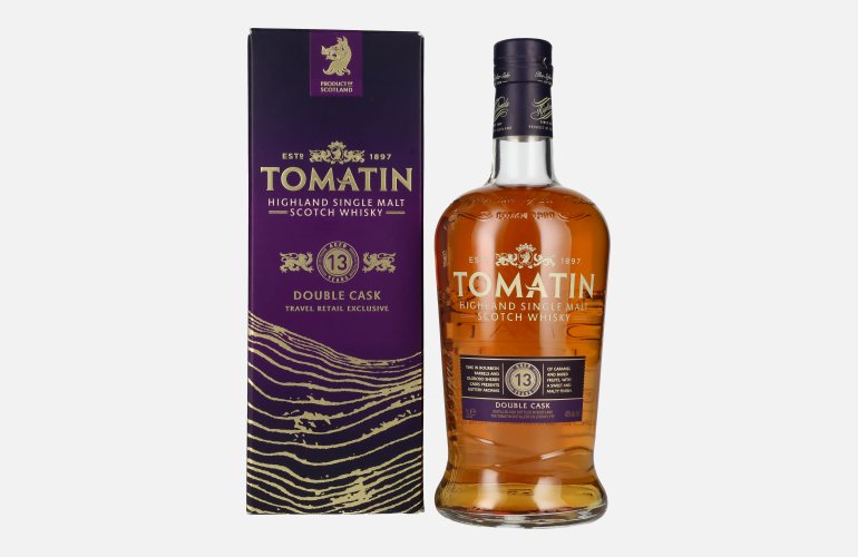 Tomatin 13 Years Old DOUBLE CASK Travel Retail 43% Vol. 1l in geschenkverpakking