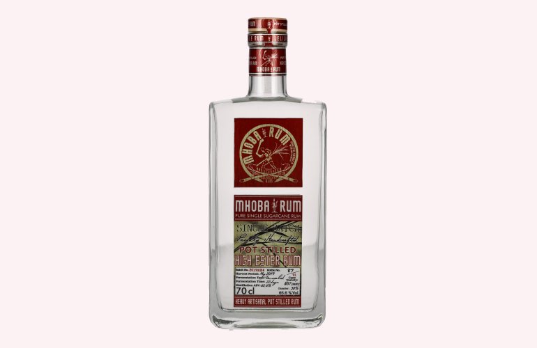 Mhoba Rum Pot Stilled HIGH ESTER Rum 65,6% Vol. 0,7l