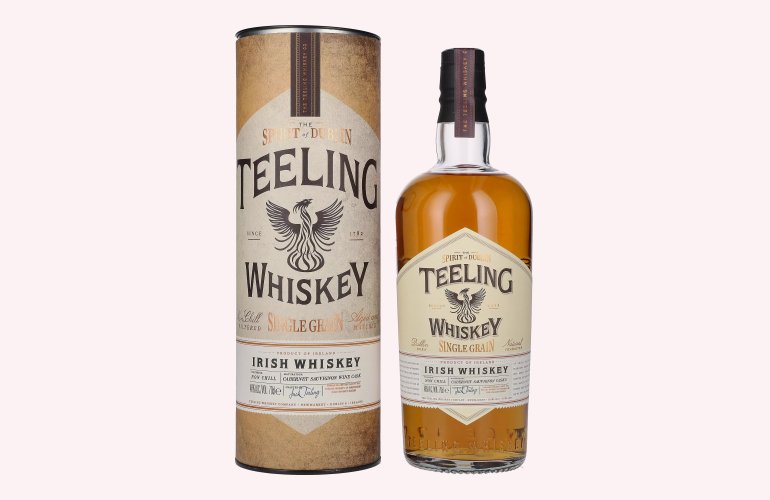 Teeling Whiskey SINGLE GRAIN Irish Whiskey Wine Cask bio 46% Vol. 0,7l in geschenkverpakking