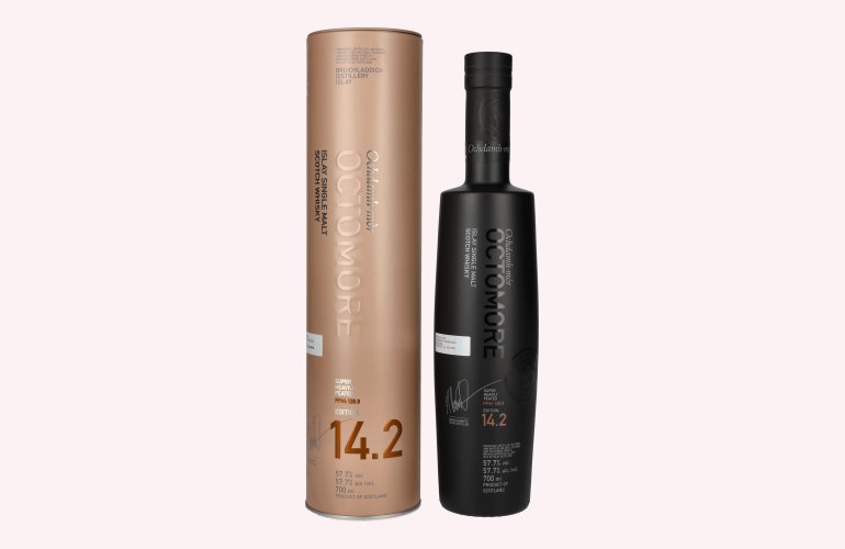 Octomore EDITION: 14.2 Super Heavily Peated Islay Single Malt 57,7% Vol. 0,7l in Tinbox