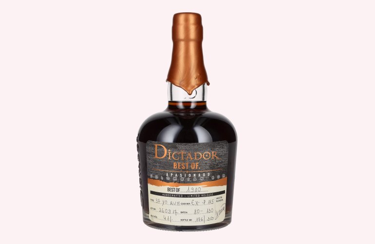 Dictador BEST OF 1980 APASIONADO Colombian Rum 37YO/260917/EX-P115 41% Vol. 0,7l