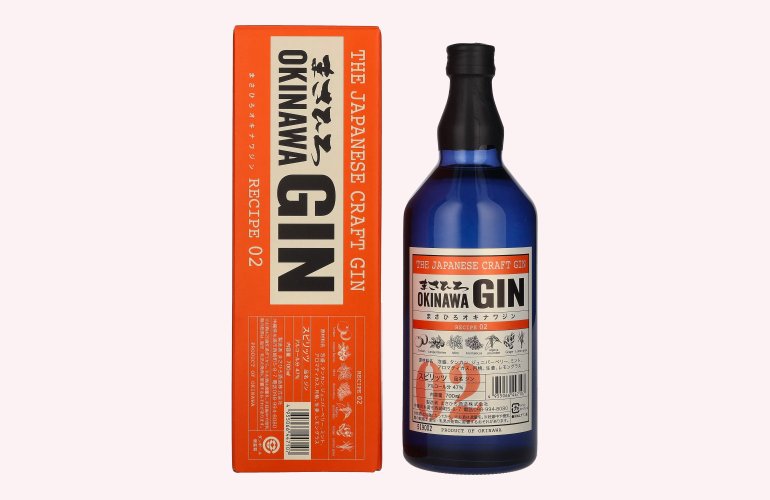 Masahiro OKINAWA Gin The Japanese Craft Gin Recipe 02 47% Vol. 0,7l in Giftbox