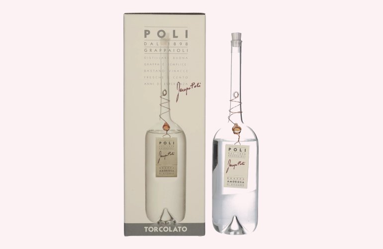 Poli Grappa Amorosa di Dicembre Torcolato 40% Vol. 0,5l in Giftbox