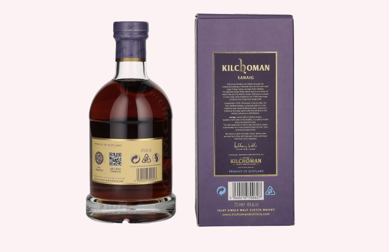 Kilchoman SANAIG Islay Single Malt Scotch Whisky 46% Vol. 0,7l in Giftbox