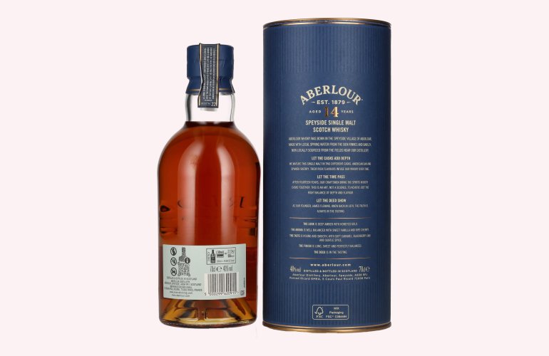 Aberlour 14 Years Old DOUBLE CASK MATURED Batch 0007 40% Vol. 0,7l en boîte cadeau