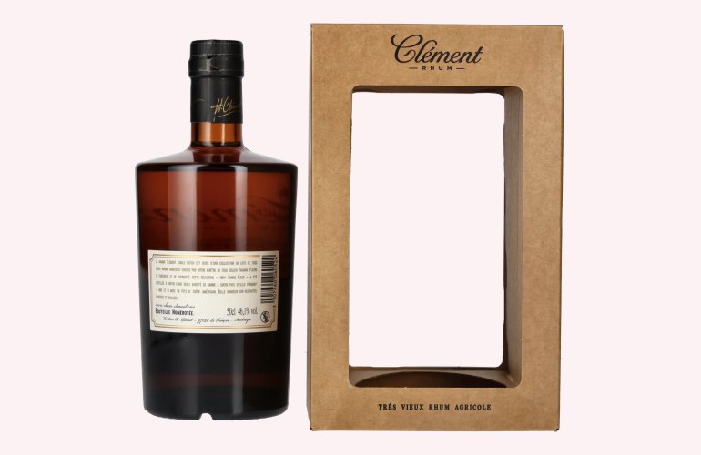 Clément Trés Vieux Rhum Agricole SINGLE BATCH 100% Canne Bleue 46,1% Vol. 0,5l en boîte cadeau