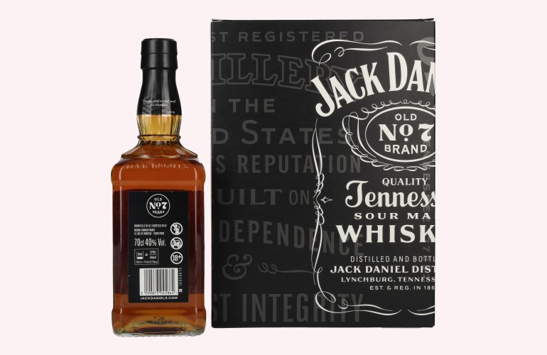 Jack Daniel's Tennessee Whiskey 40% Vol. 0,7l in geschenkverpakking met 2 Rocks Bril