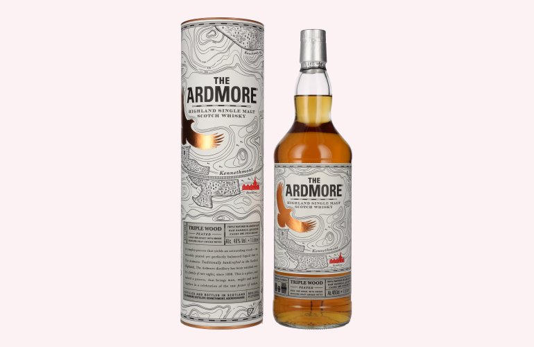 The Ardmore TRIPLE WOOD Peated Highland Single Malt 46% Vol. 1l in Geschenkbox