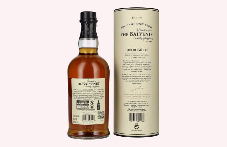 The Balvenie 12 Years Old Double Wood 40% Vol. 0,7l in geschenkverpakking