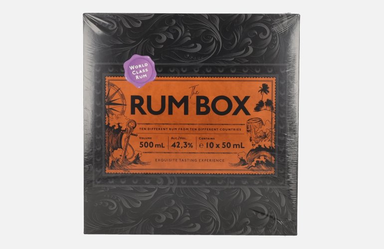 The Rum Box Purple Edition 42,3% Vol. 10x0,05l en boîte cadeau