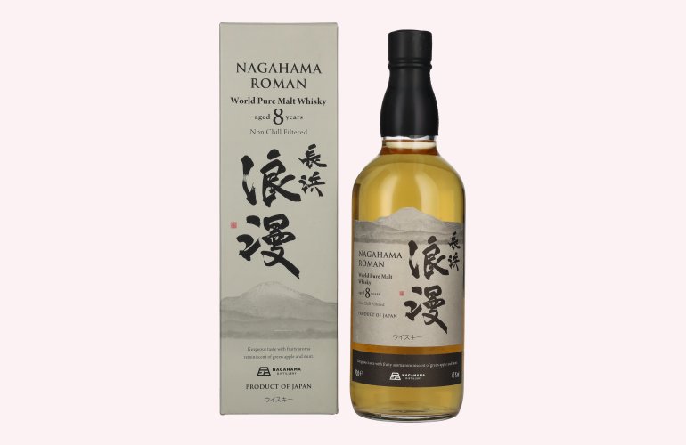 Nagahama Roman 8 Years Old Pure Malt Whisky 47% Vol. 0,7l in Giftbox
