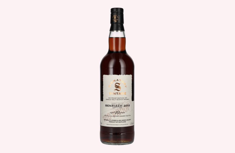 Signatory Vintage 100 Proof Edition BENRIACH 10 Years Old Single Malt #47 2014 57,1% Vol. 0,7l