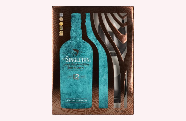 The Singleton Dufftown 12 Years Old LUSCIOUS NECTAR 40% Vol. 0,7l in Geschenkbox mit 2 Gläsern