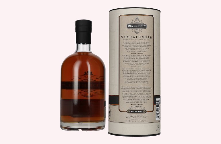 Ardgowan Clydebuilt DRAUGHTSMAN Blendend Malt Scotch Whisky 46% Vol. 0,7l en boîte cadeau