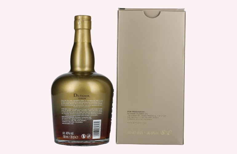 Dictador AURUM Colombian Aged Rum 40% Vol. 0,7l in Geschenkbox