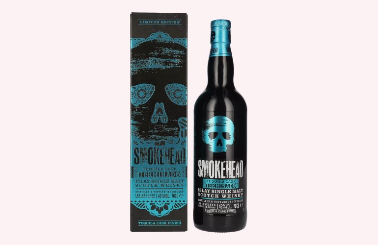 Smokehead TEQUILA CASK TERMINADO Islay Single Malt Whisky Limited Edition 43% Vol. 0,7l in Geschenkbox