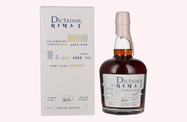 Dictador RIMA 1 22 Years Old PORT CASK Vintage 2000 43% Vol. 0,7l in Geschenkbox