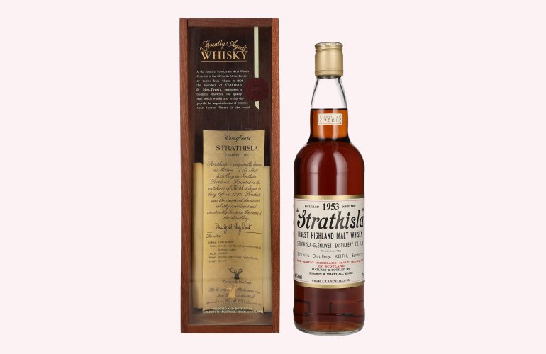 Gordon & MacPhail STRATHISLA Finest Highland Malt Whisky 1953 40% Vol. 0,7l in Holzkiste