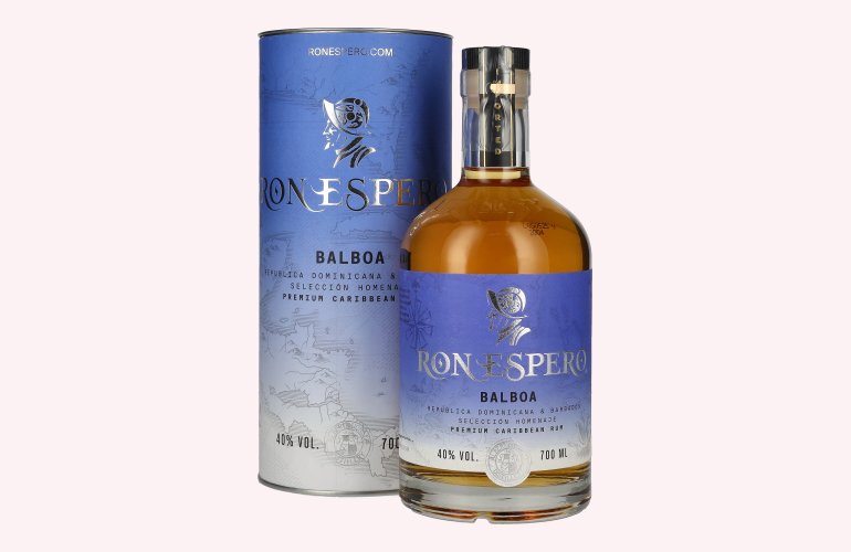 Ron Espero Balboa Selección Homenaje Premium Caribbean Rum 40% Vol. 0,7l en boîte cadeau