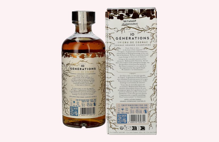 Cognac Ferrand 10 GÉNÉRATIONS 1er Cru de Cognac Grande Champagne 46% Vol. 0,5l in Giftbox