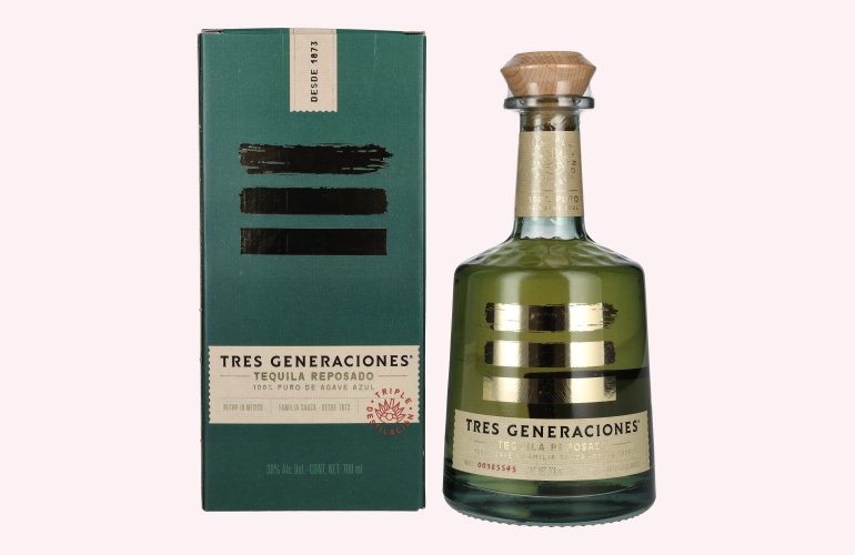 Tres Generaciones Tequila Reposado 100% Agave 38% Vol. 0,7l in Geschenkbox